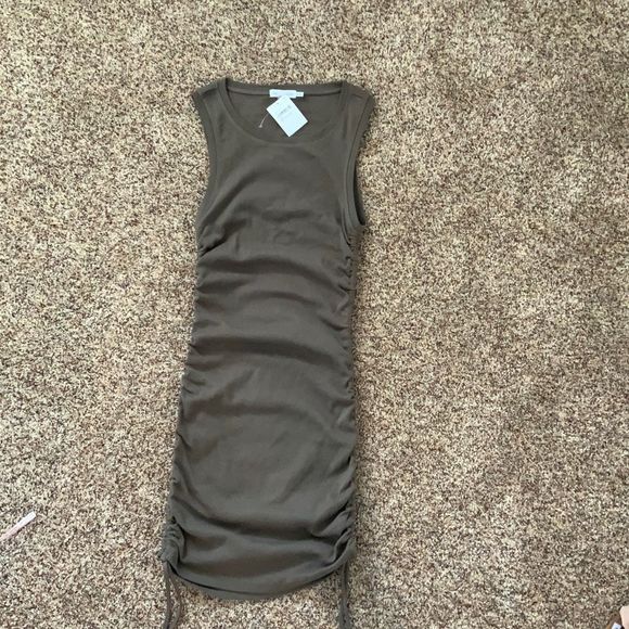 Good American Ruched Mini Tank Dress in Sea Turtle Size 2/M - Picture 7 of 7